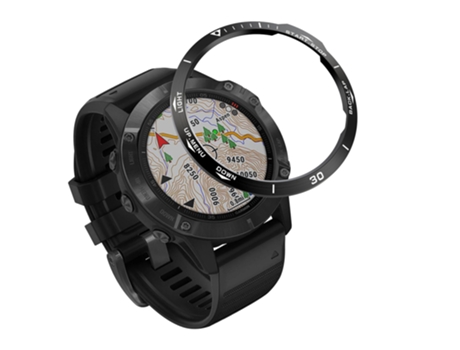 Inserção do bisel do relógio em aço inoxidável Garmin Fenix 6