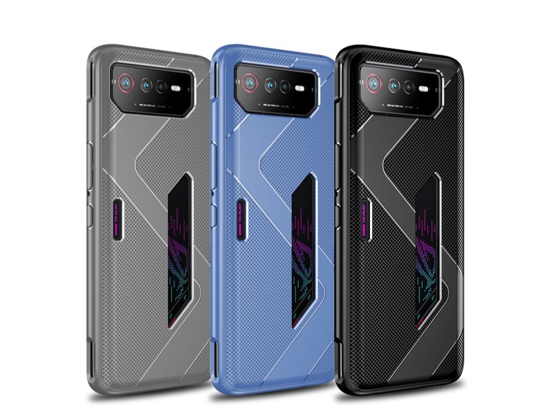 Capa De Celular De Silicone Com Sombra De Espiãoazul - Asus Rog 3