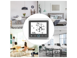 Termostato digital inteligente programable para aire acondicionado Bac 002el con Wi-Fi, blanco y negro | Sin marca