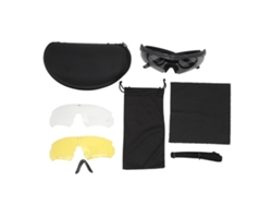 Gafas De Protección Uv Para Motocicletas, Estilo Militar, Resistentes Al Viento Y Al Polvo, Ideales Para Tiro Y Escalada, Unisex, Color Negro.