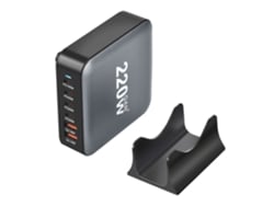Estação De Carregamento 220w Hub 6 Portas Usb-c Gan Carregamento Rápido Para Celulares/notebooks