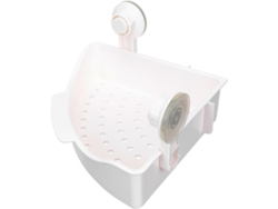 Estante Esquinero Almacenamiento Ventosa Perforación Resistente Corrosión Capacidad Accesorios Práctico Baño