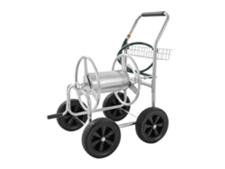 Carro portamangueras Succebuy de 91 m, regadera para plantas de jardín con cesta