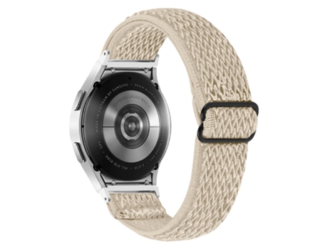 Correa de tela tejida tejido elástico ajustable para Samsung Galaxy Watch4 Active 40mm/44mm/Watch4 Classic 42mm/46mm - albaricoque