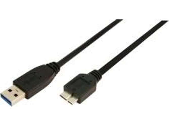 Cable USB LOGILINK USB A/Micro-USB B 3 m Macho/Macho Negro