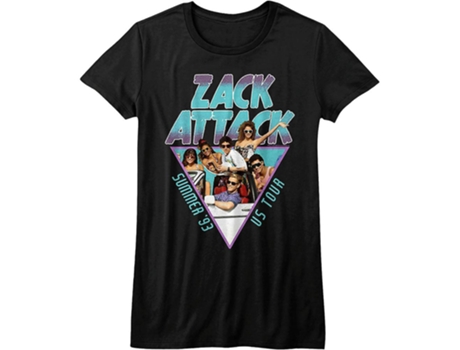 Camiseta ROCKINSTONE Junior Zack Attack Summer Tour Camiseta salvada por la campana (XXXL)