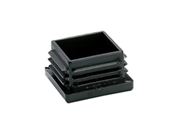 Contera Cuadrada Con Aletas Cnt03 De Polietileno Negro 3,5x2,4x3,5cm (25 Unidades) Micel