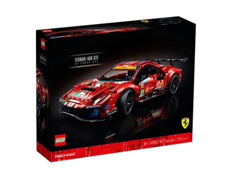 LEGO Ferrari 488 GTE AF Corse No 51 (Edad Mínima: ‍18 - 1677 Piezas)