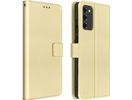 Funda Samsung Galaxy Note 20 AVIZAR Vintage Billetera Dorado