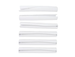 Juego de 6 protectores de tronco de plástico para plántulas, protección contra plagas.
