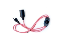 Cable Textil E27 Con Dimmer Y Enchufe 2M - LEDBOX