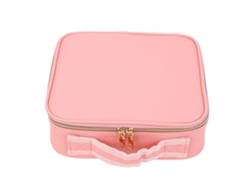 Organizador De Maquillaje Portátil Y Estuche De Cosméticos Para Mujer Con Compartimentos Ajustables Y Gran Capacidad.