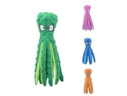 Um Brinquedo Mastigável Em Forma De Polvo, Peludo E Seguro Para Filhotes, É A Opção Perfeita Para Brincar Em Casa.