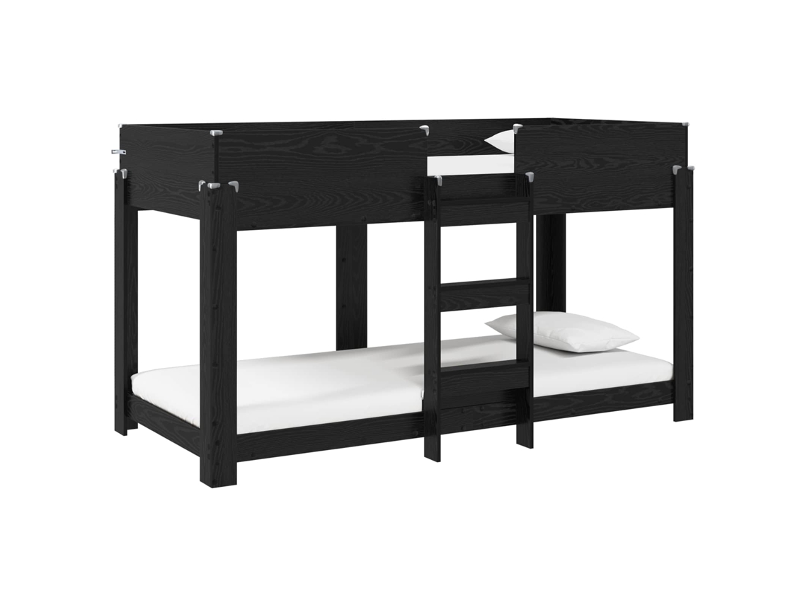 Maison Exclusive - Cama Litera Para Niños Roble Negro 100 X 200 Cm