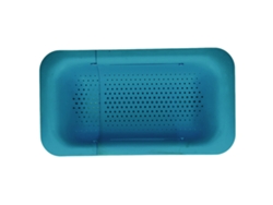 Colador Telescópico De Abs Con Fondo Hueco Para Cocina - Azul