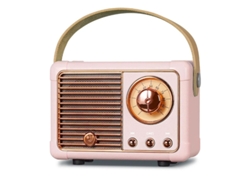 Mini altavoz Bluetooth con radio FM, recargable, retro, Bluetooth 5.0, sonido superior, compatible con llamadas Yizhood