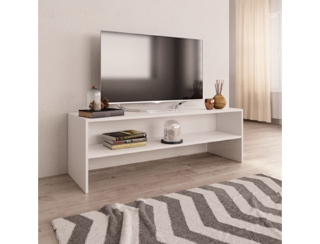 MAISON EXCLUSIVE Mueble para TV madera contrachapada blanco 120x40x40 cm