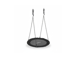 Columpio Relaxdays, columpio de exterior para niños y adultos, Ø 110 cm, hasta 100 kg, columpio de plato, varios colores.