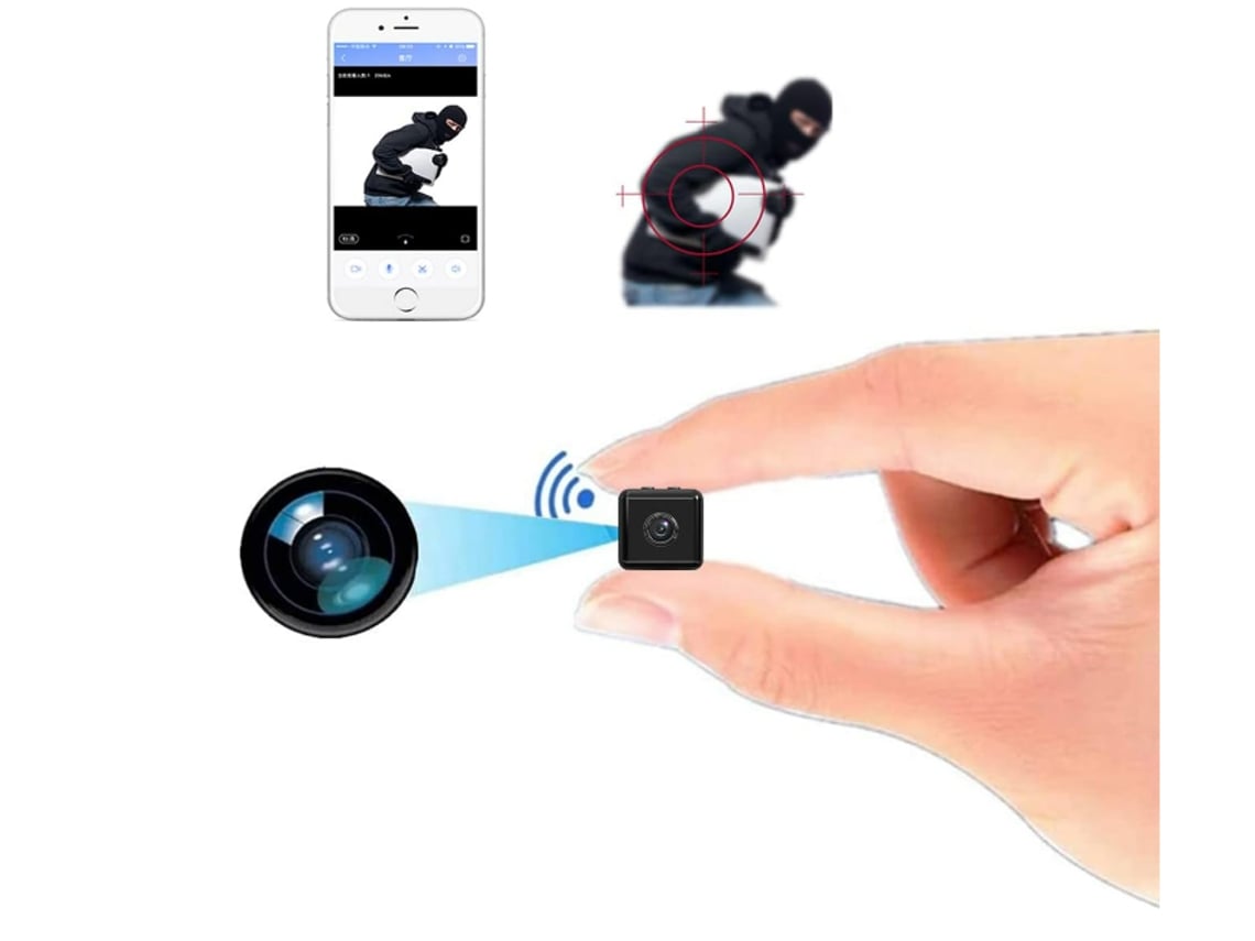 Mini cámara espía oculta WiFi inalámbrica pequeña cámara de video