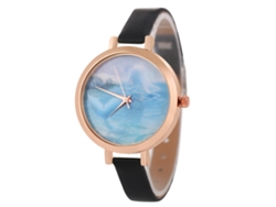 Reloj De Pulsera De Cuarzo De Cuero Para Mujer, Estilo Casual, Sencillo, Hipoalergénico.