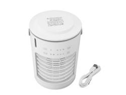 Aire acondicionado de escritorio USB con ventilador y temporizador de 8 horas.