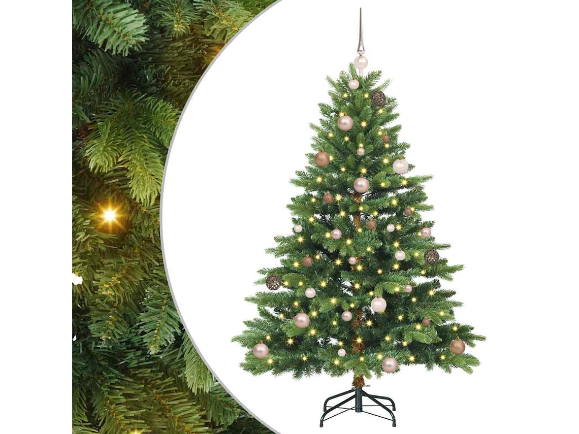 Decoración navideña de plástico verde vidaxl (150 cm)