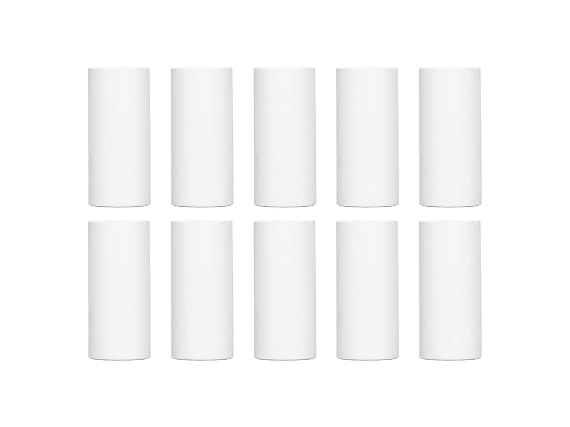 10 Rollos De Papel Térmico Blanco Grueso Imprimible Para Impresoras Pequeñas De 57x25 Mm.