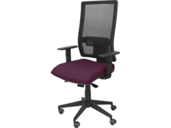 Silla de Escritorio Operativa PYC Horna Morado con ruedas antiarañazos (Brazos Ajustables - Malla)