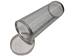Accesorios De Barbacoa De Acero Inoxidable Cesta Cilíndrica Con Malla Para Verduras, Pescado Y Carne