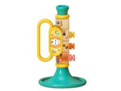 Trompete Brinquedo Infantil Cute Desenho Animado Multifuncional Para Educação Precoce Azul