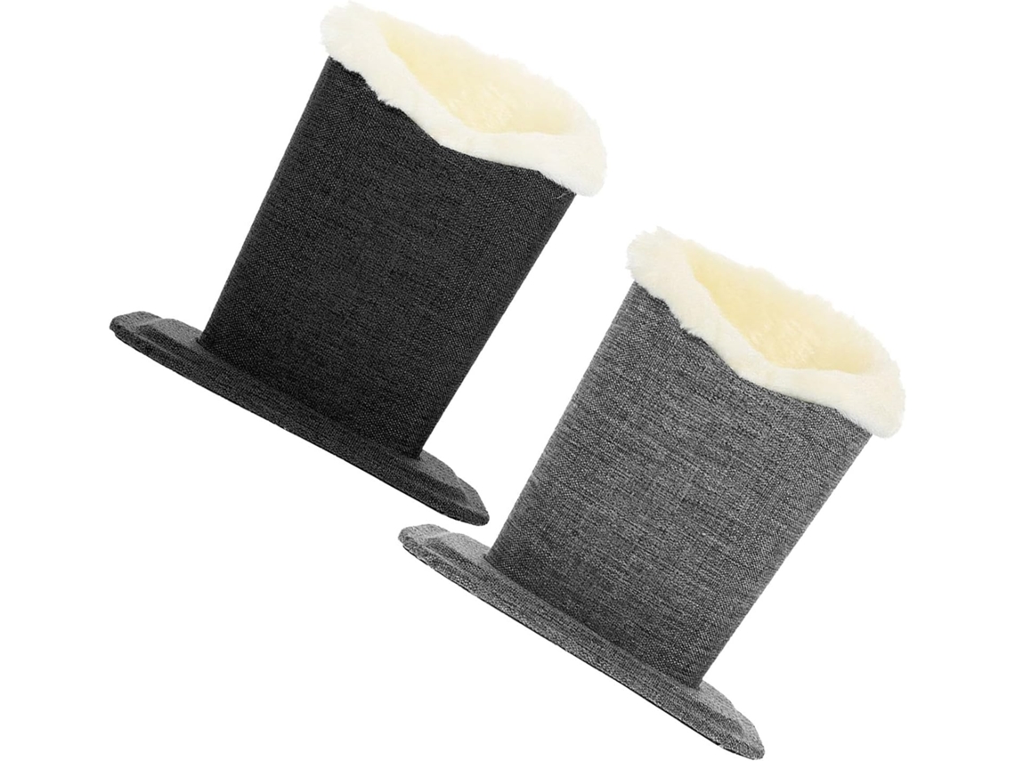 Juego 2 Estuches Felpa Gafas Estuche Protector Resistente Arañazos Organizador Práctico Oficina Dormitorio