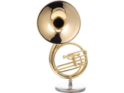 Sousafón Miniatura Artístico Cobre Almacenamiento Soporte Brillante Decoración Única Hogar Cafetería Caja Oro
