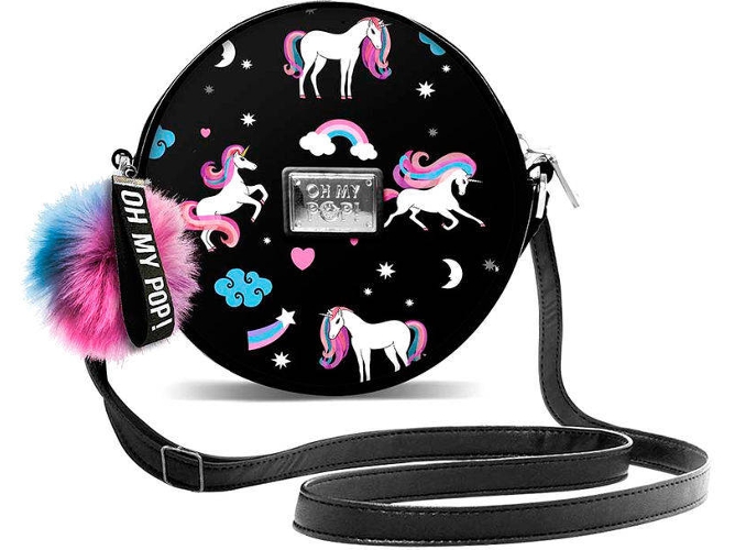 Bolsa KARACTERMANIA Oh My Pop Unicornio Negro (12x12x5cm)