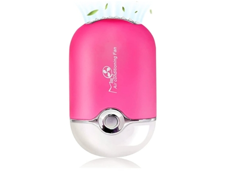 Mini ventilador portátil mini ventilador USB recargable sin cuchilla ventilador portátil secador de pestañas BISBISOUS rojo