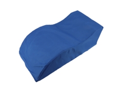 Reposapiés portátil de viaje con esponja en forma de S, almohada para levantar las piernas, reposapiés de cama, almohada de apoyo relajante para personas mayores, azul 6
