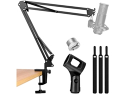Brazo Para Micrófono, Soporte De Escritorio Para Micrófono, Brazo De Suspensión Ajustable Para Podcasting