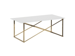 Mesa auxiliar BELIANI Emporia de Vidrio templado Blanco 50x100x40