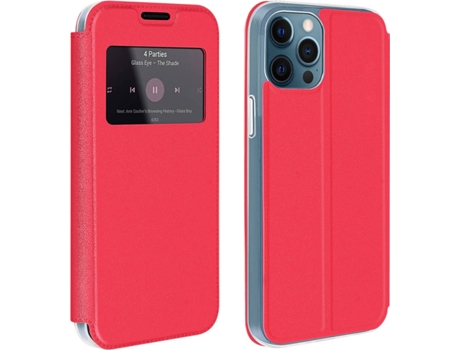 Funda iPhone 12 Pro Max AVIZAR Cartera Rojo
