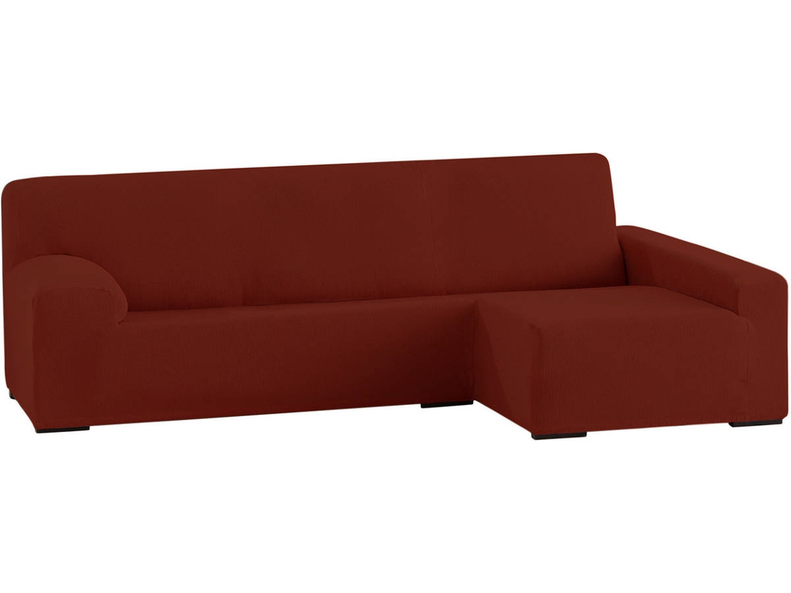 Funda Chaise Longue Tejido Elástico TODOPARAMICASA Ulises Rojo (Brazo Derecho Largo -  250 - 310 cm)