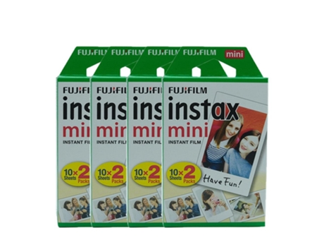 Recarga SLOWMOOSE Instax Mini-Papel de Borde Blanco (80 Hojas)