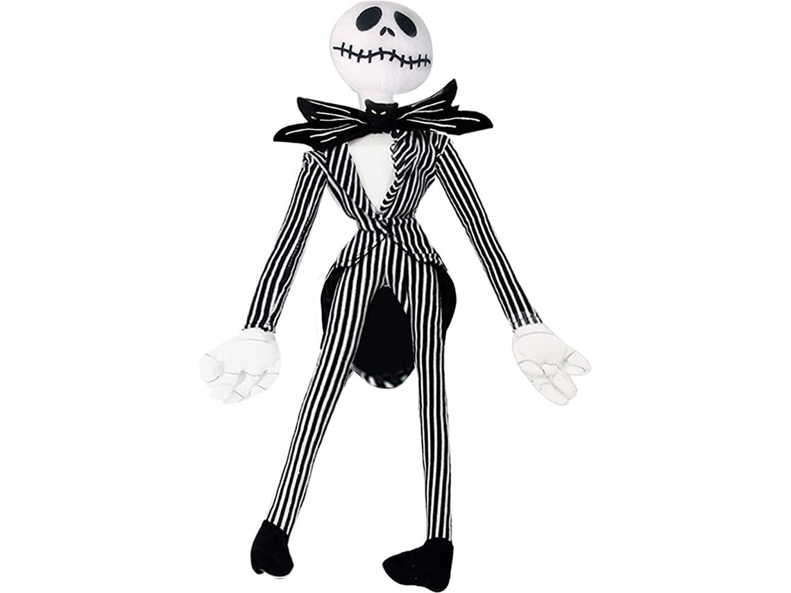 Muñeco de peluche inspirado en Pesadilla antes de Navidad, peluche de Jack Skellington, Rey Calabaza, figura coleccionable suave, material supersuave.