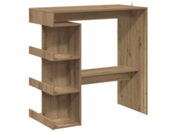 Mesa de Bar con Estantes Roble Artesano MAISON EXCLUSIVE (100x48x101,5 cm)