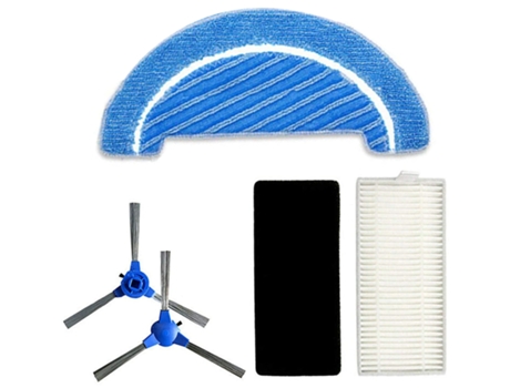 Cepillos laterales, cepillo de rodillo, filtros Hepa, trapos de limpieza para Conga Robot 1090, piezas de repuesto para aspiradora de barrido