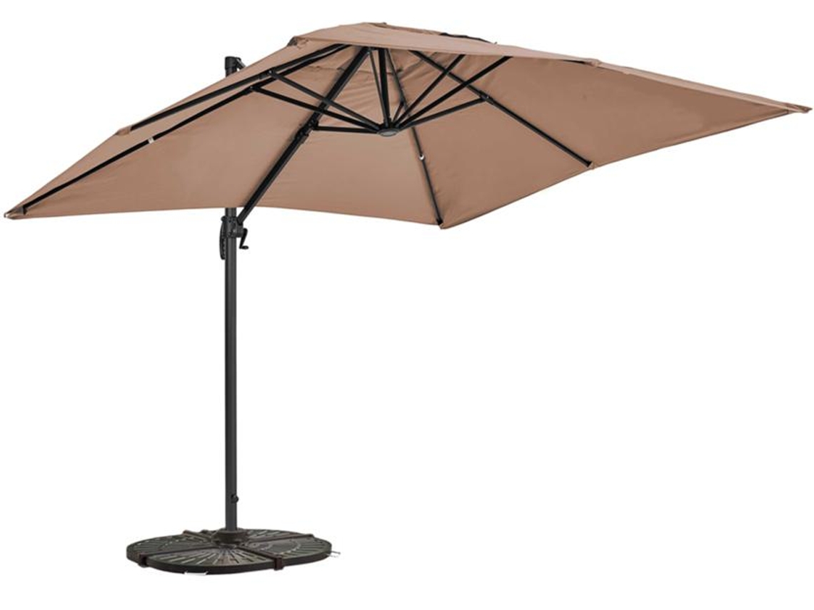 Parasol Excéntrico Orientable A 360° (2 X 3 M) 4 Losas De Lastre