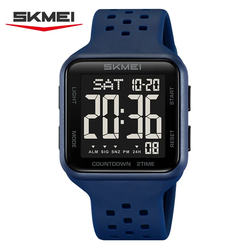 Reloj De Pulsera Impermeable Para Hombre Con Cuenta Regresiva (azul), Reloj Despertador Militar, Reloj Para Hombre