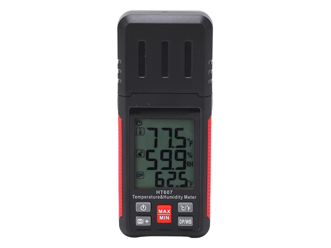 Medidor Digital De Temperatura Y Humedad Ht607 Con Alta Precisión Y Monitorización Multifuncional.