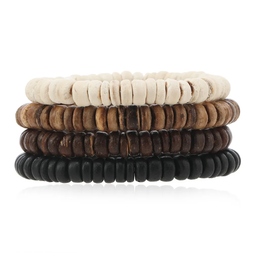 Pulsera De Cuentas De Madera, Pulsera Con Cruz Del Árbol De La Vida Para Meditación Y Yoga
