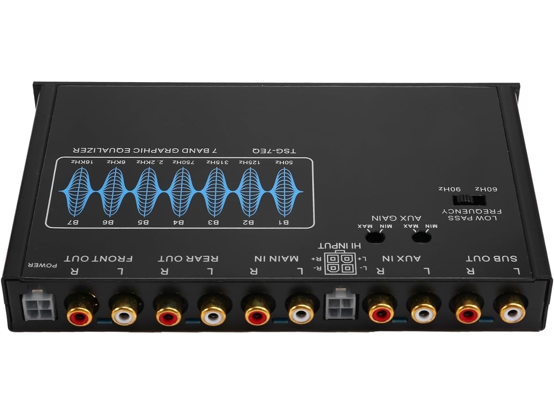 Ecualizador De Audio Para Automóvil De 7 Bandas, Ajuste De Ecualizador, Amplificador