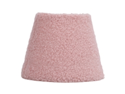 Rebe-reemplazo De Lámpara De Tela Peluda Decorativa Suave Cómoda Cono Redonda Para Lámpara De Mesa E27 E14 Rosa