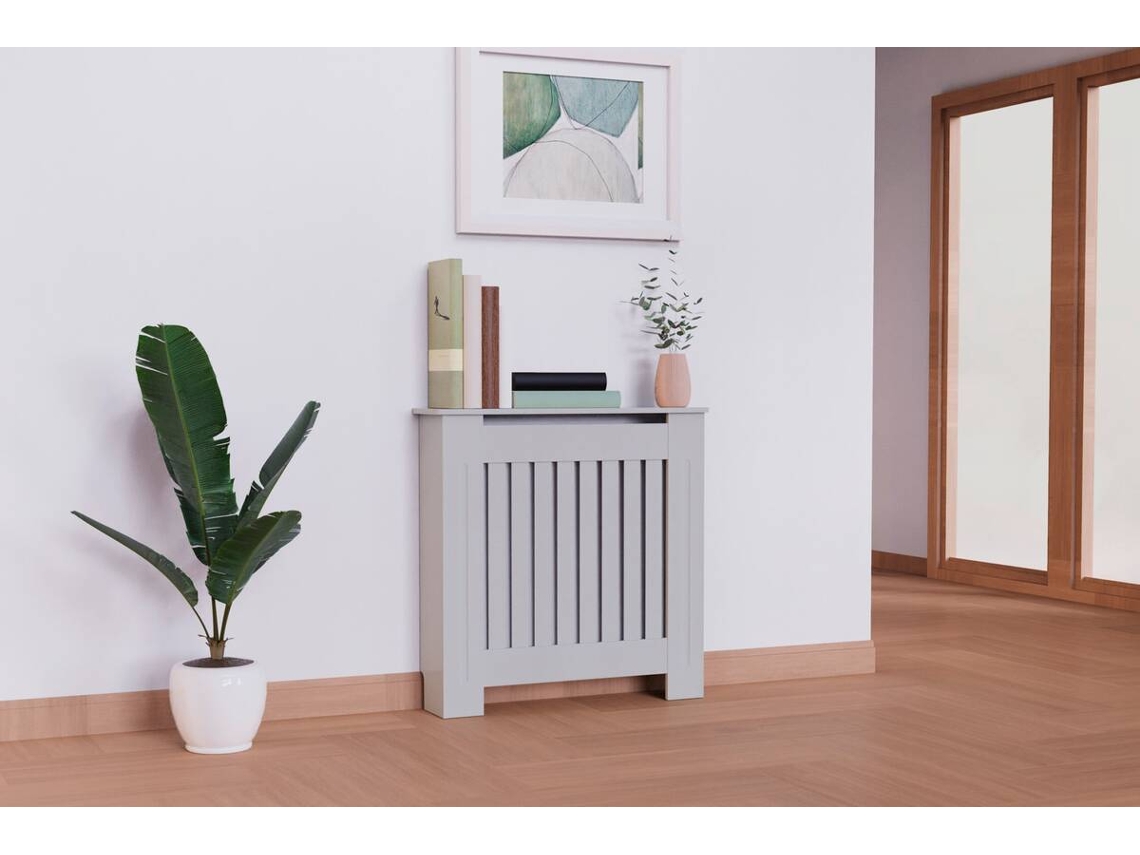 Cubre para Radiador IBERTIX London (Gris - 78x19x81.5cm - MDF)